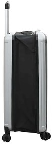 vidaXL Βαλίτσα με κλειδαριά Ασημί 50 x 30 x 76 εκ. ΑΒΣ Πλαστικό