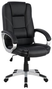 ΚΑΡΕΚΛΑ ΓΡΑΦΕΙΟΥ JAYA ΔΙΕΥΘΥΝΤΙΚΗ HM1091.01 ΜΑΥΡΗ 62x60x120cm