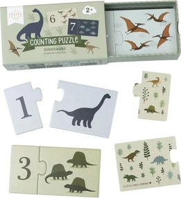 Σετ 10 Παζλ Α Little Lovely Company Dinosaurs PGCPDI02