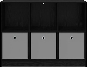 vidaXL Πλαϊνό γραφείο Μαύρη Οξυά 102 x 32 x 73,5 εκ