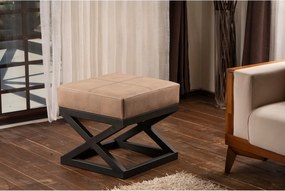 Σκαμπό Krupa -  Χρώμα Μπεζ Mink - 46x46x44εκ