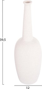 ΕΠΙΤΡΑΠΕΖΙΟ ΚΕΡΑΜΙΚΟ ΔΙΑΚΟΣΜΗΤΙΚΟ ELENDIL HM4591.01 ΥΠΟΛΕΥΚΟ ΚΡΥΣΤΑΛΛΙΚΟ Φ12x39.5Υεκ
