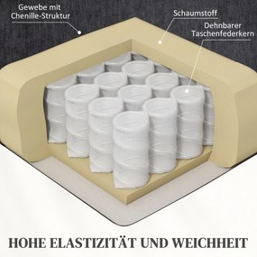 Ηλεκτρική πολυθρόνα ανύψωσης με λειτουργία μασάζ και θέρμανσης, θύρες USB, ποτηροθήκες, Σκούρο γκρι