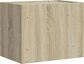 vidaXL Κομοδίνα Επιτοίχιο Sonoma Δρυς 45x30x35 εκ.