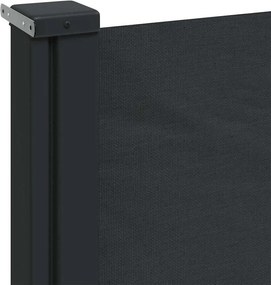 vidaXL Σκίαστρο Πλαϊνό Συρόμενο Μαύρο 160 x 600 εκ.