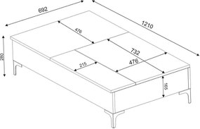 Coffee Table Esinti - White White