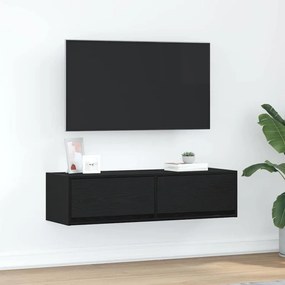 vidaXL Κάτι για τηλεόραση Μαύρη Δρυς 100x31x25,5 εκ. Επεξεργασμένο ξύλο
