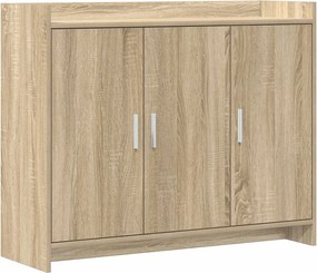 vidaXL Πλαϊνό γραφείο Sonoma Δρυς 98,5 x 33 x 80 εκ Επεξεργασμένο Ξύλο