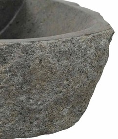 vidaXL Κρεμαστή Λεκάνη Γκρι (30-37) x (25-30) x 12 εκ. Πέτρα Ποταμού