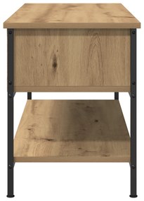 vidaXL Ντουλάπι τηλεόρασης Artisan Oak 100x35x45 εκ. Επεξεργασμένο ξύλο και μέταλλο