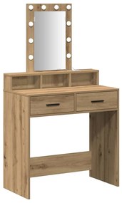 vidaXL Τραπέζι περιποίησης Καφέ 79 x 41 x 140 εκ. Επεξεργασμένο ξύλο