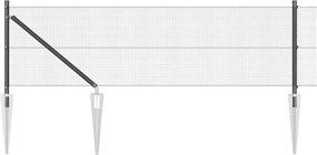 vidaXL Στύλος Περιφράξεων Γκρι 10 x 0,6 μ (12 x 12 mm δίχτυ)