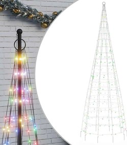 vidaXL Χριστουγεννιάτικο δέντρο LED 550 LED Πολύχρωμα LED 300 εκ.
