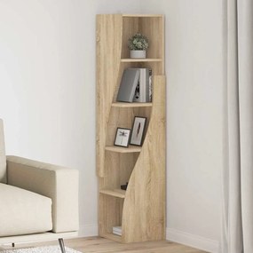 vidaXL Γωνιακό Ντουλάπι 32x32x140εκ Επεξεργασμένο Ξύλο Δρύς Sonoma