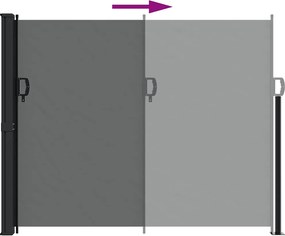 vidaXL Σκίαστρο Πλαϊνό Συρόμενο Ανθρακί 160 x 500 εκ.