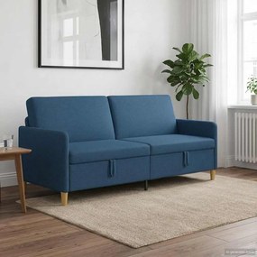 vidaXL Καναπές με Αποθήκευση Μπλε 192 x 78 x 87 εκ. Πολυεστέρας