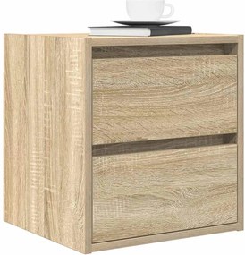 vidaXL Κομοδίνα Επιτοίχια Sonoma Δρυς 38x34x40 εκ.