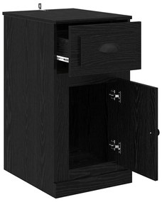 vidaXL Βοηθητικό ντουλάπι Μαύρη Οξυά 40 x 50 x 75 εκ