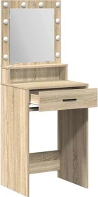 vidaXL Τραπέζι περιποίησης Δρύς Sonoma 50 x 41 x 135 εκ