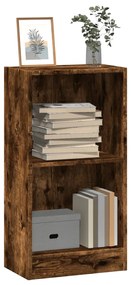 Βιβλιοθήκη Καπνιστή Δρυς 40x24x76 εκ. από Επεξεργασμένο Ξύλο