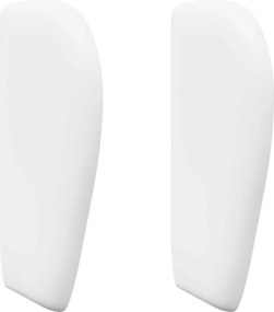 vidaXL Αυτί Κεφαλής Λευκό 40 x 23 x 6 εκ PVC