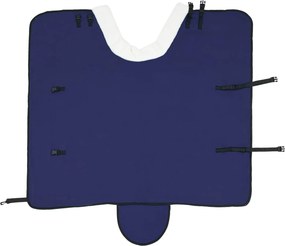 vidaXL Σαμάρι Ίππου Σκούρο μπλε 75 cm Πολικές φλις