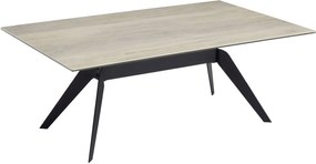 Lh-homefurniture Τραπεζάκι κεραμικό DORI 110x70x40cm χρώμα της άμμου A_DOR_40