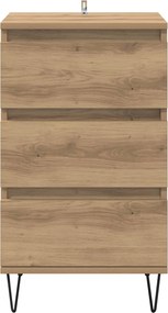 vidaXL Πλαϊνό γραφείο Artisan Oak 40 x 35 x 70 εκ.