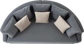 3-Seat Sofa-Bed Letto - Anthracite Anthracite