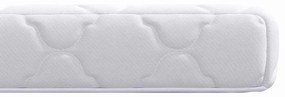 vidaXL Στρώμα με Επίστρωμα Καρύδας Λευκό 200 x 80 εκατοστά PU Αφρός