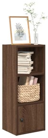vidaXL Βιβλιοθήκη Καφέ Δρυς 31x24x77 εκ. από Επεξεργασμένο Ξύλο