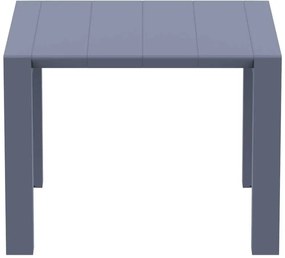 ΕΠΕΚΤ.ΤΡΑΠΕΖΙ ΠΟΛ/ΝΙΟΥ VEGAS 100X100/140εκ. DARK GREY