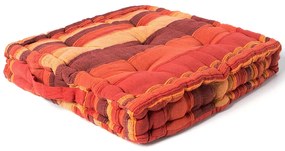 Μαξιλάρα Δαπέδου (45x45x8) Silk Fashion Kerala Red