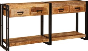 vidaXL Τραπέζια Κονσόλες 2 τμχ. Καφέ 161 x 33 x 75 εκ