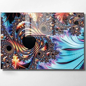 Πίνακας Γυάλινος 698GLS1550 100x70cm Multi Wallity Οριζόντιοι Glass
