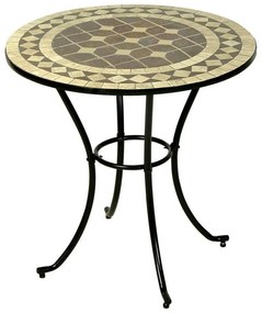 Τραπέζι Στρογγυλό Mosaic BS025-2012 76x75cm Black