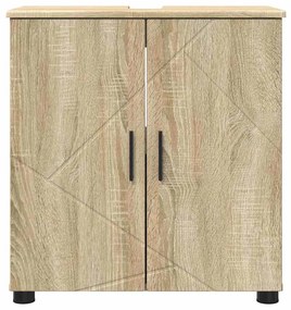 vidaXL Ντουλάπι Μπάνιου με ράφι με πόρτα Sonoma Δρυς 61 x 35 x 64 εκ.