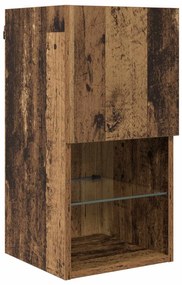 Μονάδες Τοίχου ΤV με LED 6 pcs Παλιό ξύλο Επεξεργασμένο ξύλο