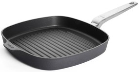 Γκριλιέρα Αντικολλητική Diamond Lite Pro 2628-1DLPI 28x28cm Black Woll 28cm Αλουμίνιο