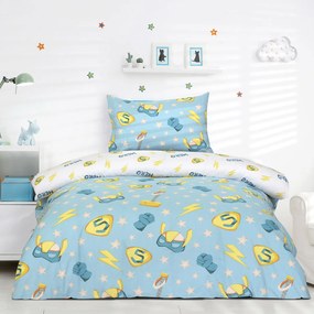 Σεντόνια Μονά (Σετ) Kocoon Super Γαλάζιο ΧΩΡΙΣ ΛΑΣΤΙΧΟ 160x270