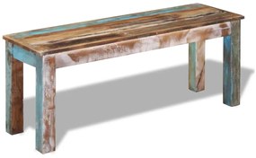 vidaXL Πάγκος 110 x 35 x 45 εκ. από Μασίφ Ανακυκλωμένο Ξύλο