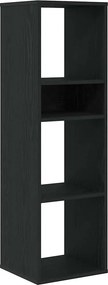 vidaXL Βιβλιοθήκη Μαύρη 34x31x112 εκ. από Επεξεργασμένο Ξύλο