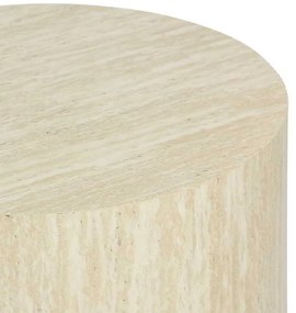 Βοηθητικά τραπεζάκια 2τεμ Zonar  pakoworld MDF σε όψη τραβερτίνας
