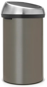 Brabantia Touch Bin 647249, 60 l, Ομαλό και αθόρυβο άνοιγμα, Γκρι