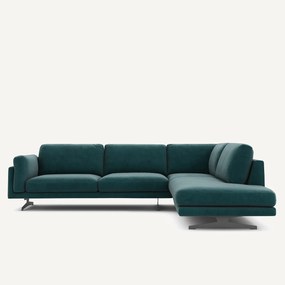 Γωνιακός καναπές από βελούδο, Cesar