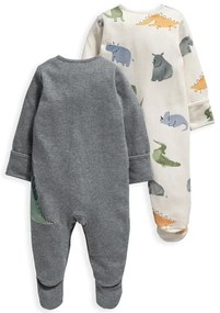 Ολόσωμα φορμάκια Mamas &amp; Papas set 2 Dinos