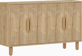 Μπουφές Δρυς Ζαφείρι ROGER 120x29,6x73,6