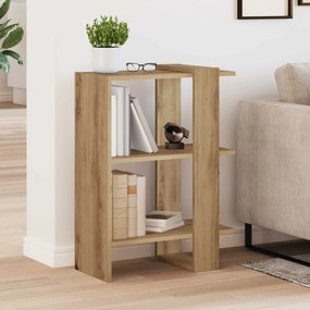 vidaXL Ράφι Βιβλίων 2 επιπέδων 52 x 25 x 71,5 εκ Επεξεργασμένο ξύλο