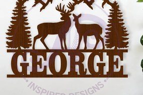 Σετ των 3 Intra απο ξύλο plywood 3mm-4mm πάχος Μπουκ και κεφαλή κεφαλιού Τοίχο σημάδι τέχνης Δίασταση 10x10 cm INTRAFABR-118112120