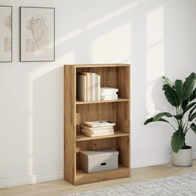 vidaXL Βιβλιοθήκη Αρτισιανή Δρυς 60x24x109 εκ. από Επεξεργασμένο Ξύλο
